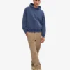 Sudadera con capucha orgánica de talla grande - Azul Neptuno