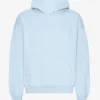 Sudadera con capucha orgánica de talla grande - Azul polar