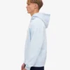Sudadera con capucha orgánica de talla grande - Azul polar