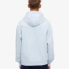 Sudadera con capucha orgánica de talla grande - Azul polar