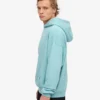 Sudadera con capucha orgánica de talla grande - Azul verde