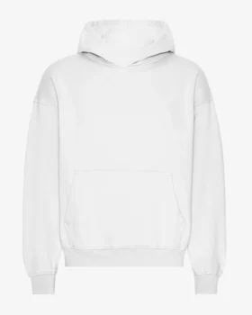 Sudadera con capucha orgánica de talla grande - Blanco óptico