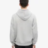Sudadera con capucha orgánica de talla grande - Gris deslavado