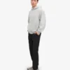 Sudadera con capucha orgánica de talla grande - Gris deslavado