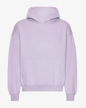 Sudadera con capucha orgánica de talla grande - Lavanda suave