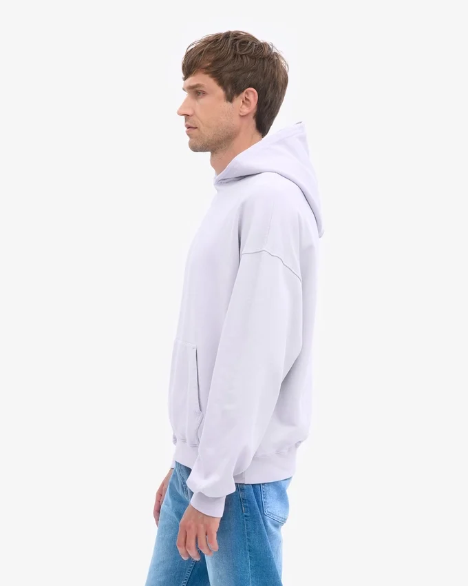 Sudadera con capucha orgánica de talla grande - Lavanda suave