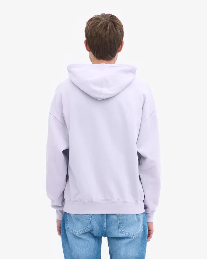 Sudadera con capucha orgánica de talla grande - Lavanda suave