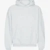 Sudadera con capucha orgánica de talla grande - Mezcla de nieve