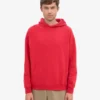 Sudadera con capucha orgánica de talla grande - Rojo escarlata