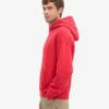 Sudadera con capucha orgánica de talla grande - Rojo escarlata