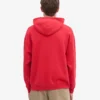 Sudadera con capucha orgánica de talla grande - Rojo escarlata