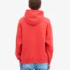 Sudadera con capucha orgánica de talla grande - Rojo mandarina