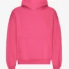 Sudadera con capucha orgánica de talla grande - Rosa chicle