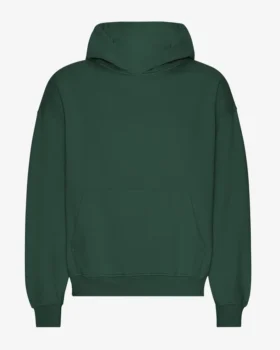 Sudadera con capucha orgánica de talla grande - Verde esmeralda