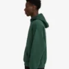 Sudadera con capucha orgánica de talla grande - Verde esmeralda