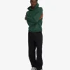 Sudadera con capucha orgánica de talla grande - Verde esmeralda