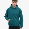Sudadera con capucha orgánica de talla grande - Verde océano