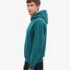 Sudadera con capucha orgánica de talla grande - Verde océano