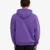 Sudadera con capucha orgánica de talla grande - Violeta ultra