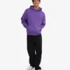 Sudadera con capucha orgánica de talla grande - Violeta ultra