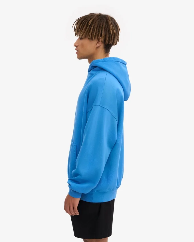 Sudadera con capucha orgánica de talle grande - Azul Pacífico