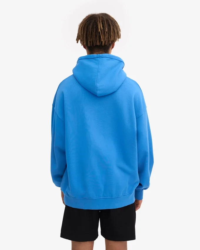 Sudadera con capucha orgánica de talle grande - Azul Pacífico