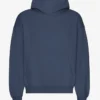 Sudadera con capucha orgánica de talle grande - Azul petróleo