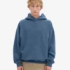 Sudadera con capucha orgánica de talle grande - Azul petróleo