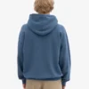 Sudadera con capucha orgánica de talle grande - Azul petróleo