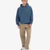 Sudadera con capucha orgánica de talle grande - Azul petróleo