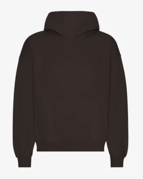 Sudadera con capucha orgánica de talle grande - Marrón café