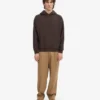 Sudadera con capucha orgánica de talle grande - Marrón café