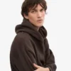 Sudadera con capucha orgánica de talle grande - Marrón café