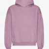 Sudadera con capucha orgánica de talle grande - Morado perlado