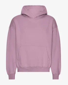 Sudadera con capucha orgánica de talle grande - Morado perlado