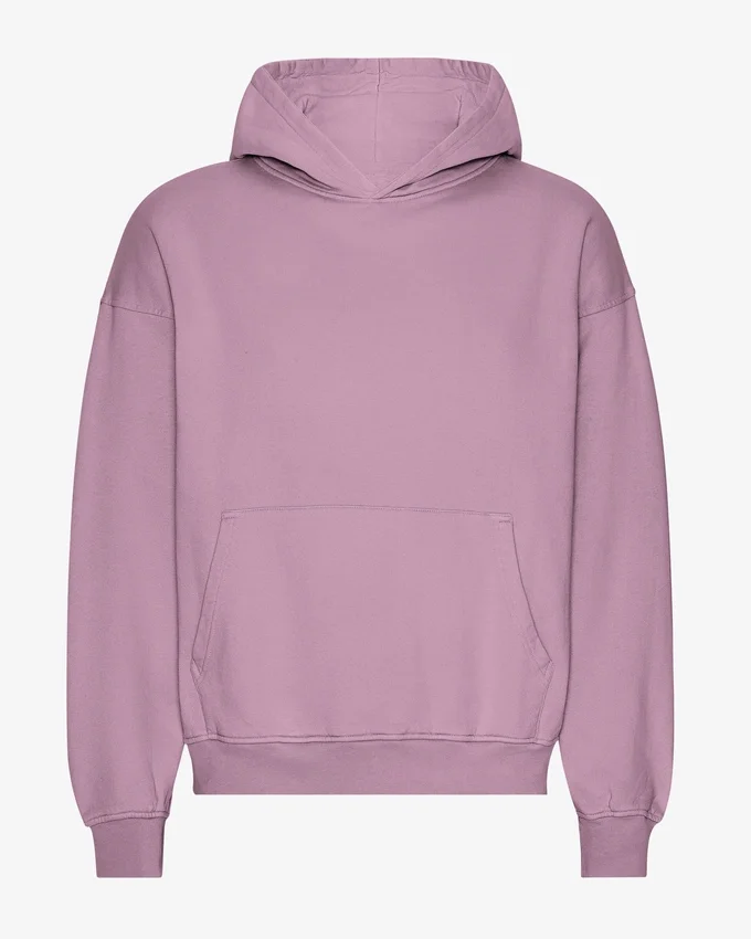 Sudadera con capucha orgánica de talle grande - Morado perlado