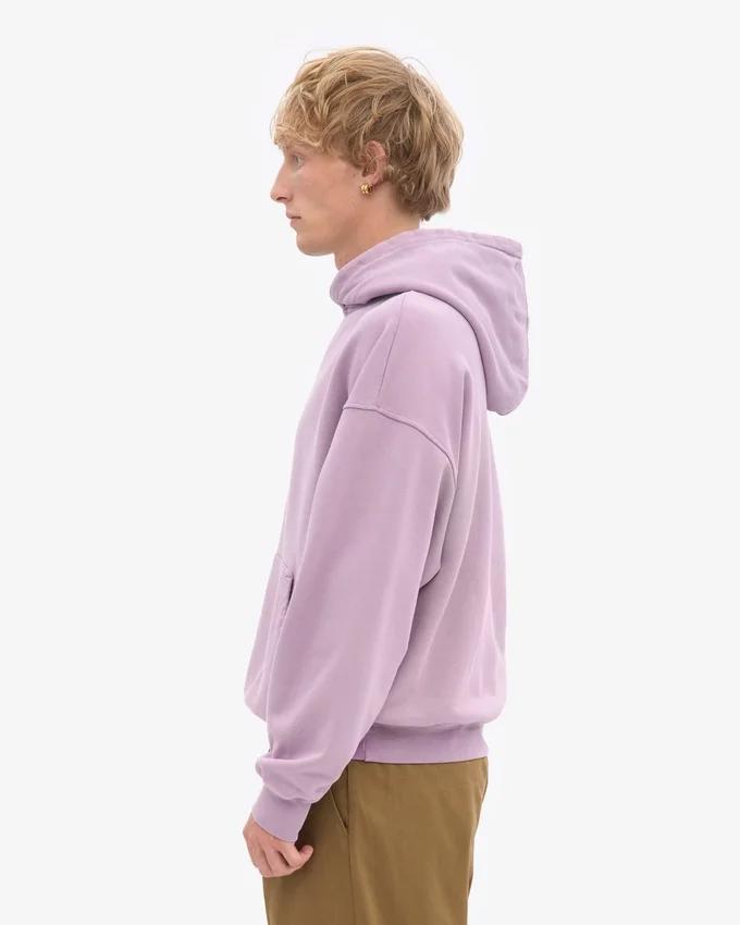 Sudadera con capucha orgánica de talle grande - Morado perlado