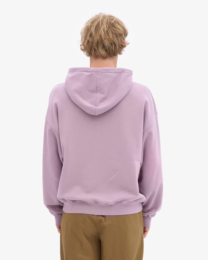 Sudadera con capucha orgánica de talle grande - Morado perlado