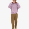 Sudadera con capucha orgánica de talle grande - Morado perlado