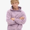 Sudadera con capucha orgánica de talle grande - Morado perlado