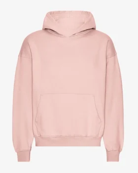 Sudadera con capucha orgánica de talle grande - Rosa descolorido