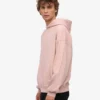 Sudadera con capucha orgánica de talle grande - Rosa descolorido