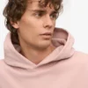 Sudadera con capucha orgánica de talle grande - Rosa descolorido