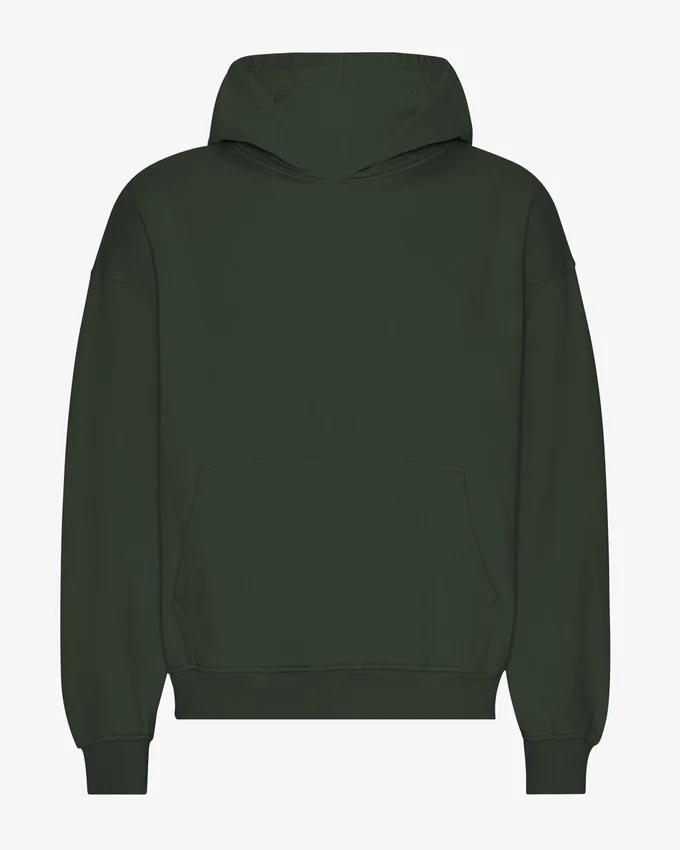 Sudadera con capucha orgánica de talle grande - Verde cazador