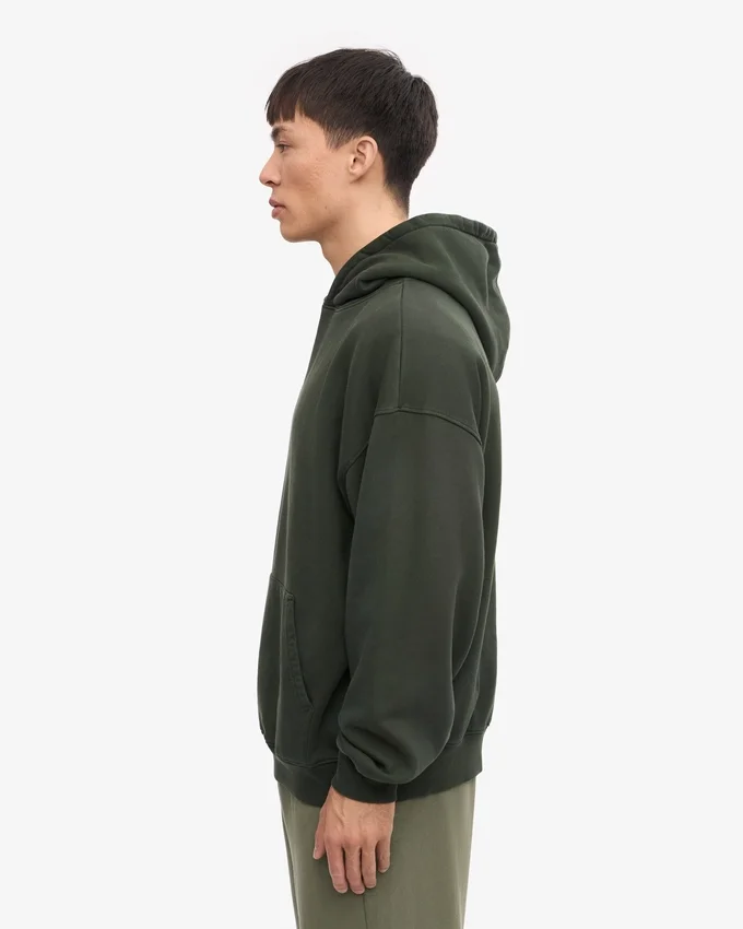 Sudadera con capucha orgánica de talle grande - Verde cazador