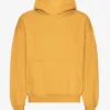 Sudadera con capucha orgánica extragrande - Amarillo quemado