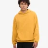 Sudadera con capucha orgánica extragrande - Amarillo quemado