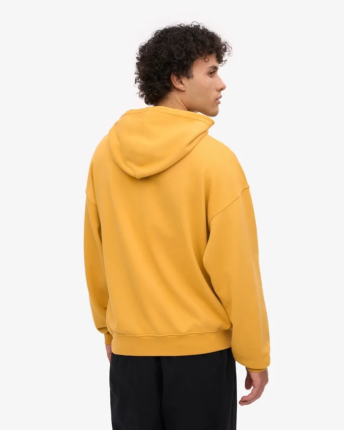 Sudadera con capucha orgánica extragrande - Amarillo quemado