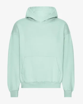 Sudadera con capucha orgánica extragrande - Azul aguamarina claro