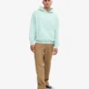 Sudadera con capucha orgánica extragrande - Azul aguamarina claro